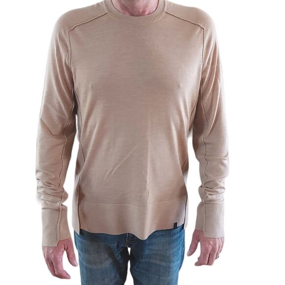 Kit and Ace Men's Crewneck Sweater - Beige - Picture 1 of 9